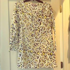 Calypso St. Barth navy & yellow light tunic